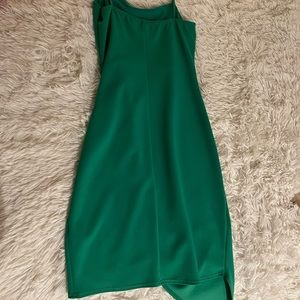 Emerald green dress